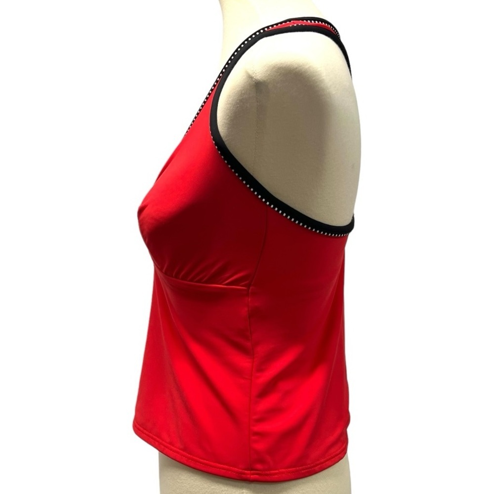 MiracleSuit Red Tank Style Swim Beach Tankini Top Women’s 8D - Picture 4 of 10